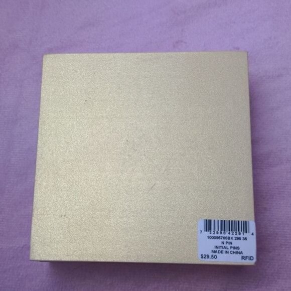 Charter Club Letter N Initial Pin - Picture 5 of 5